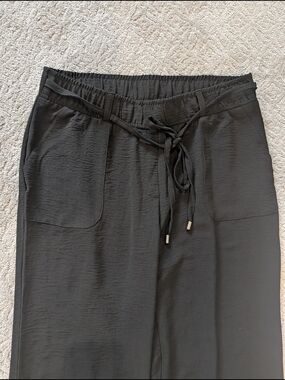 Chloe + Jasmine Black Drawstring Relaxed Pants